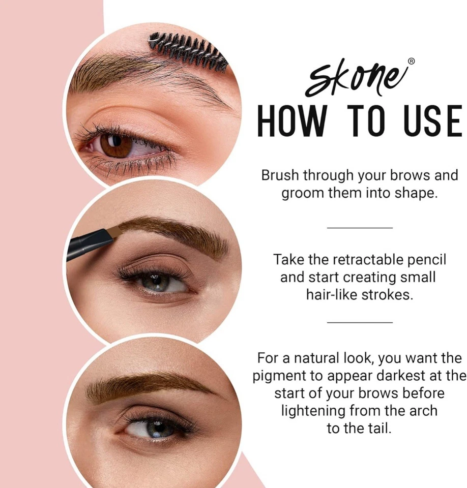 Nueva varita para cejas Skone mantequilla de maní impermeable retráctil de larga duración venta al por menor $22 Foto 2 de 4