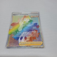Karen's Conviction 216/198 Rainbow Rare Chilling Reign Pokemon Near Mint on eBay