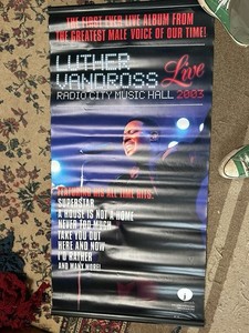 Luther Vandross Ruben Studdard Promo Vinyl Banner 24 X 48 2003