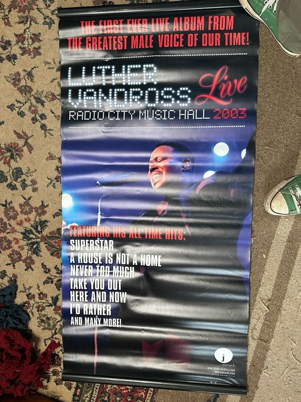 Luther Vandross Ruben Studdard Promo Vinyl Banner 24 X 48 2003
