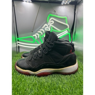 Air Jordan 11 Retro 2012 Bred Black Red Basketball Shoes Sneakers Mens Size 7