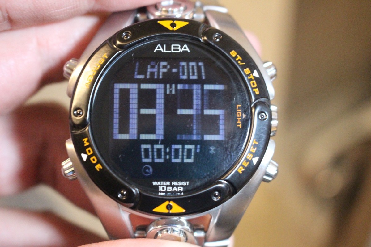 Alba Special Edition Digital Watch W861-X003 Men's Steel Bracelet
