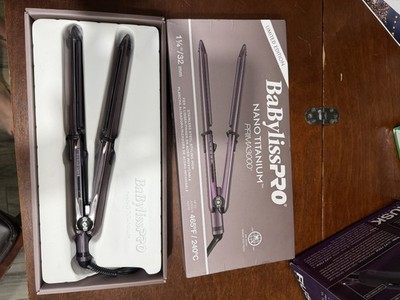 BaByliss Pro LIMITED EDITION Nano Titanium Prima 3000 Flat Iron Midnight Purple.