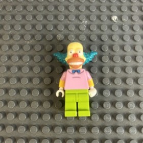 Genuine Lego Krusty the Clown Minifigure The Simpsons