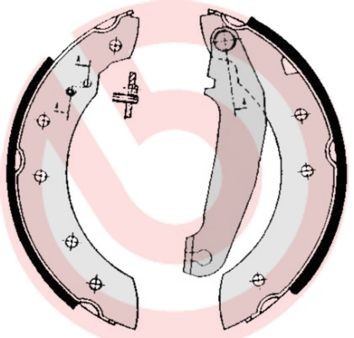 Brembo S 86 502 Bremsbackensatz Hinten FüR Volvo-image