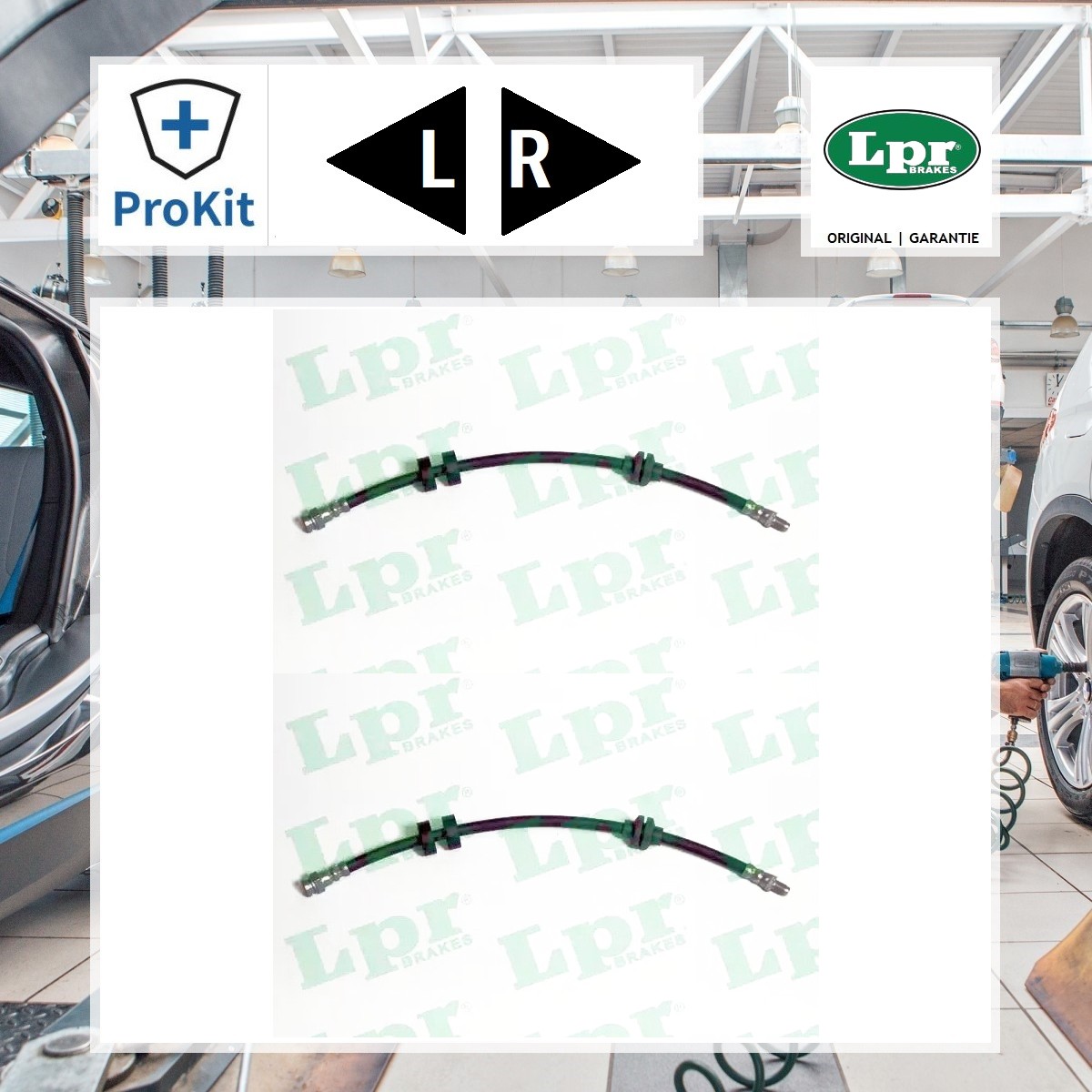 2x ORIGINAL® Lpr Bremsschlauch Vorne, Links, Rechts für Fiat Bravo II Stilo