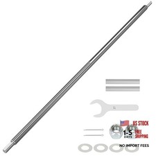 Heavy Duty Steel 44" Go Kart Live Axle Kit 1" Diameter 3/4" Step Down 3/4-16"