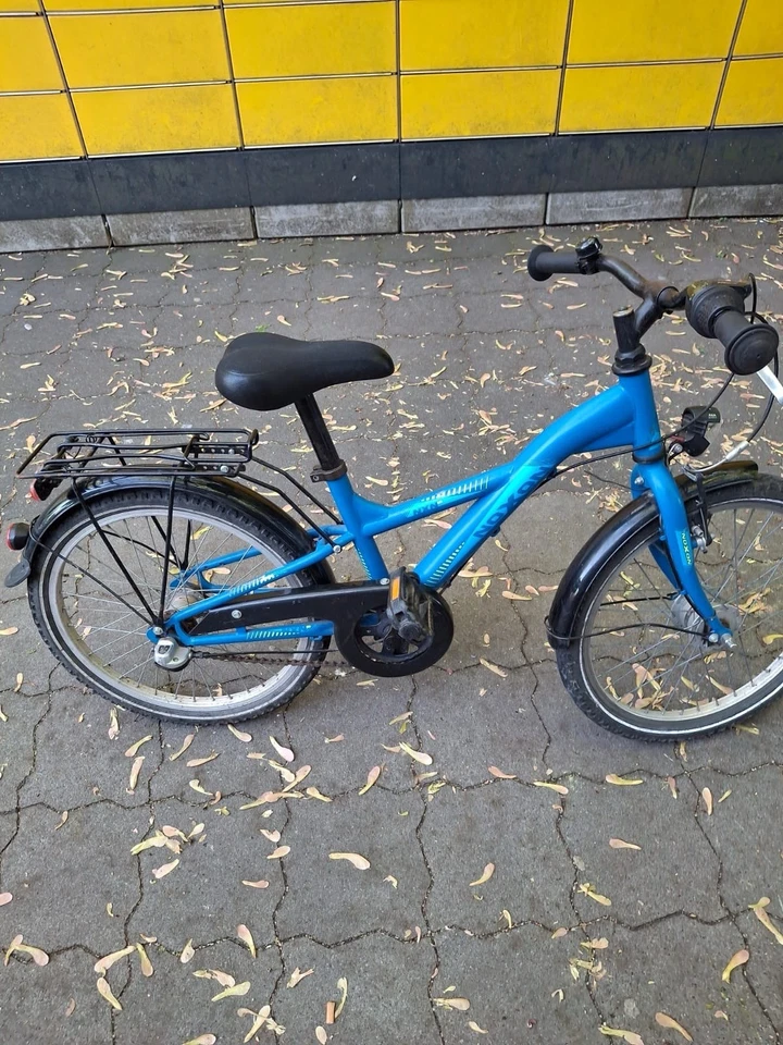 Kinderfahrrad 20 Zoll – Blau – mit Gangschaltung, Gepäckträger & Schutzblechen