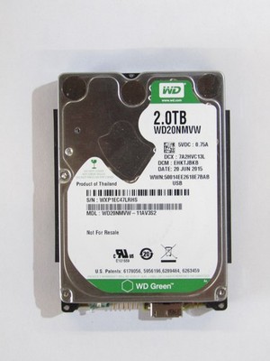 Western Digital Green WD20NMVW 2TB 5200RPM 2.5'' 5Gb/s USB3.0 HDD 8MB Cache
