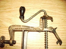 Antique Table Mounted Hudson Parer Co. Leominster, Mass. Apple Peeler