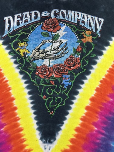 Dead & Company Summer Tour 2022 Tie Dye T-Shirt Liquid Blue XL Grateful Dea - Picture 5 of 6