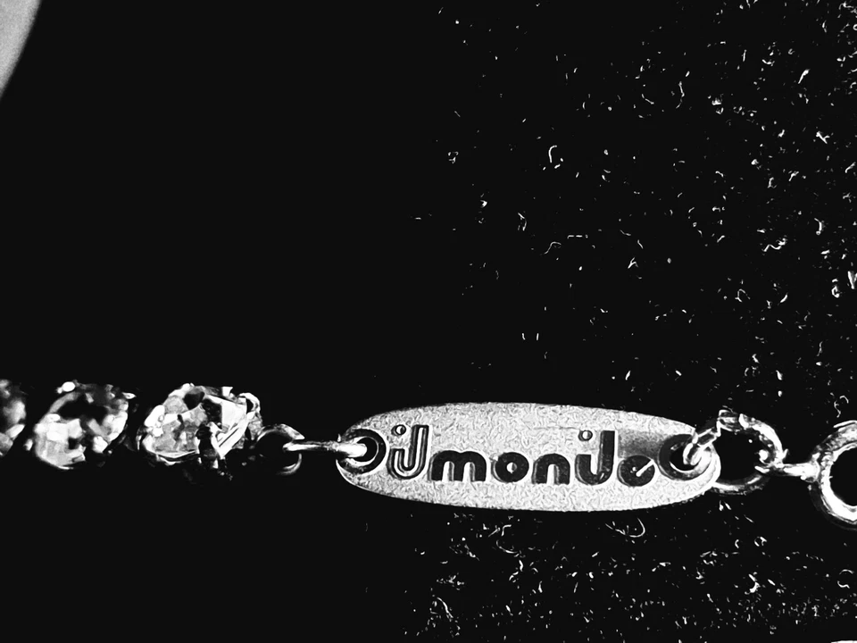 IL MONILE  GIROCOLLO  con Cristalli VINTAGE anni'80 Made in ITALY  - Immagine 4 di 4