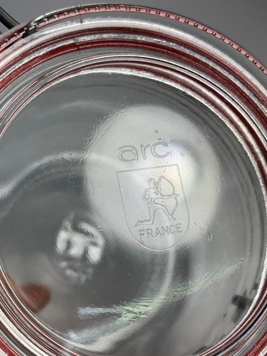 Vintage - Arco - Francia - Bidone in vetro trasparente 1/2L - Balla di filo - Foto 3 di 7