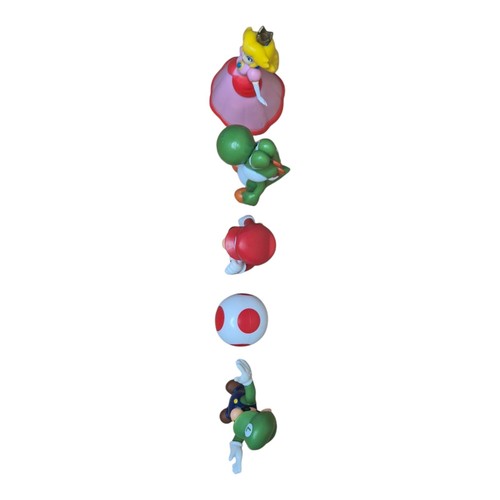 JAKKS Pacific Super Mario 5 Toy Figures - Mario,Luigi,Yoshi,Toad,Peach - 2.5’’ - Picture 6 of 10