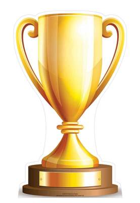 CHAMPIONS SMALL TROPHY CUP EURO World TOURNAMENT CARDBOARD CUTOUT ...