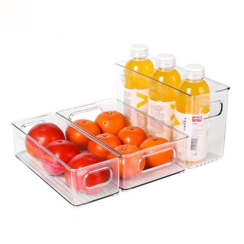 Transparent Refrigerator Storage Box for Vegetable & Fruit Organizer, Clear Cont - Picture 2 of 29