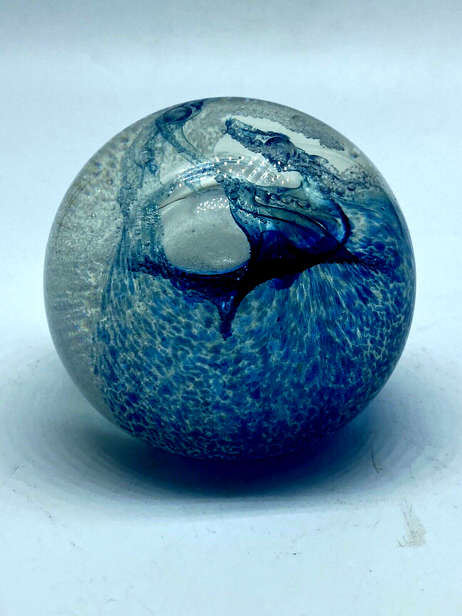 Caithness Splashdown Hand Blown Paperweight C 15617 SCOTLAND