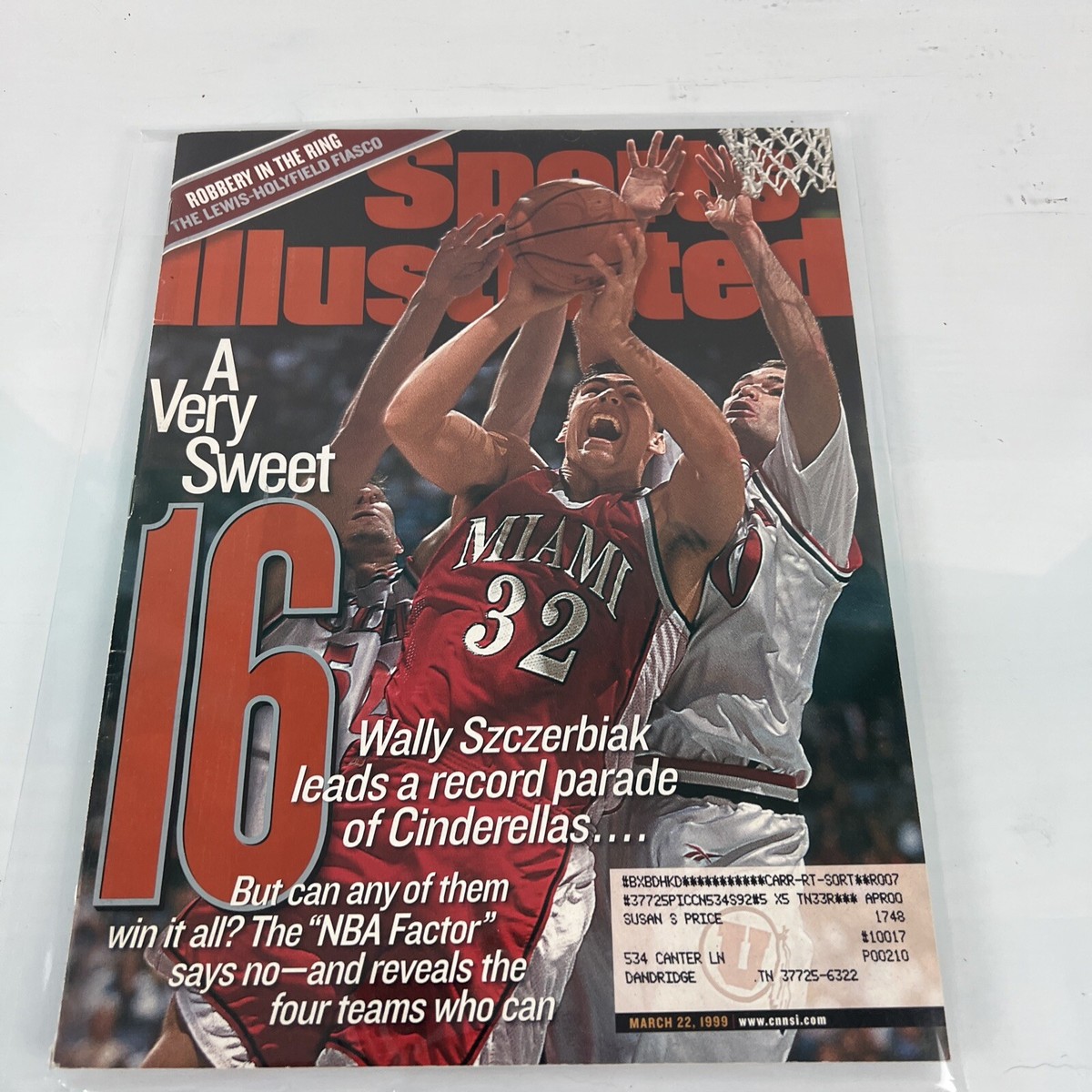 Sports Illustrated March 22 1999 Wally Szczerbiak Miami Of Ohio