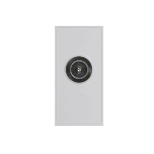 Placa frontal blanca Triax individual IEC macho 304252 - Imagen 3 de 3