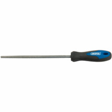 Image of Draper 200MM FILE CABINET ROUND RASP 44959 Soft Grip Round Cabinet Rasp, 200mm