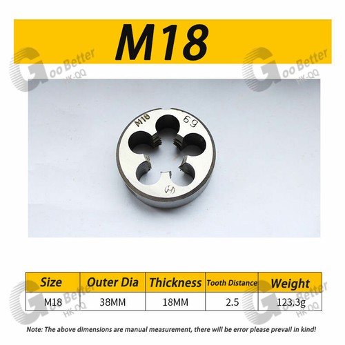 Bearing steel Circular Die M3/M4/M5/M6/M7/M8/M9/M10/M12/M14 to M30 - Top Quality - Picture 17 of 24