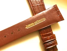 22 mm vintage jaeger-lecoultre genuine crocodile brown wristwatch strap 🇨🇭