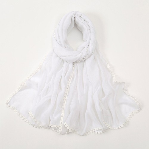 Mujeres Musulmanas Hijab Bufanda Simple Bufandas Challes Envuelve Suave Pañuelo - Imagen 19 de 26