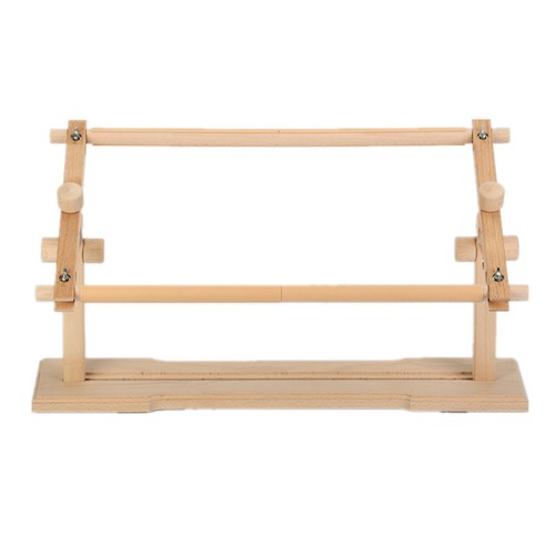 Rotated Embroidery Frame Stand Adjustable Cross Stitch Frame Needlepoint Table - Picture 8 of 14