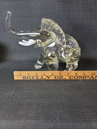 Vtg 1930s Murano Glass Elephant - Picture 12 of 20