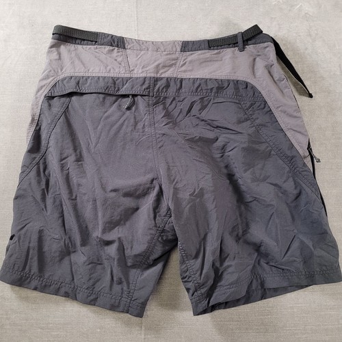 Novara Padded Cycling Belted Shorts Nylon Mens Black Gray Size XL - Picture 8 of 9