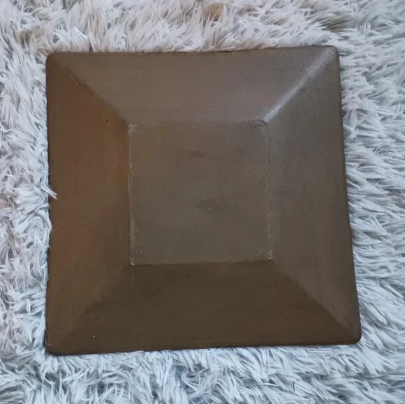 Primitive Decorative Plate Rustic Log Cabin Tray - Image 3 of 3