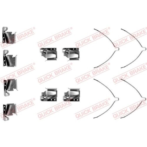 Kit Accessoires Plaquettes De Frein Avant Metzger 109-1702 - Compatible Nombreuses Références, Neuf Sous Blister