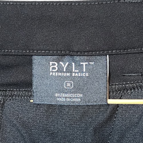 BYLT Pants Mens 28x28 Black Slim Performance Stretch Preppy Everyday 2.0 Tag-31 - Picture 9 of 12