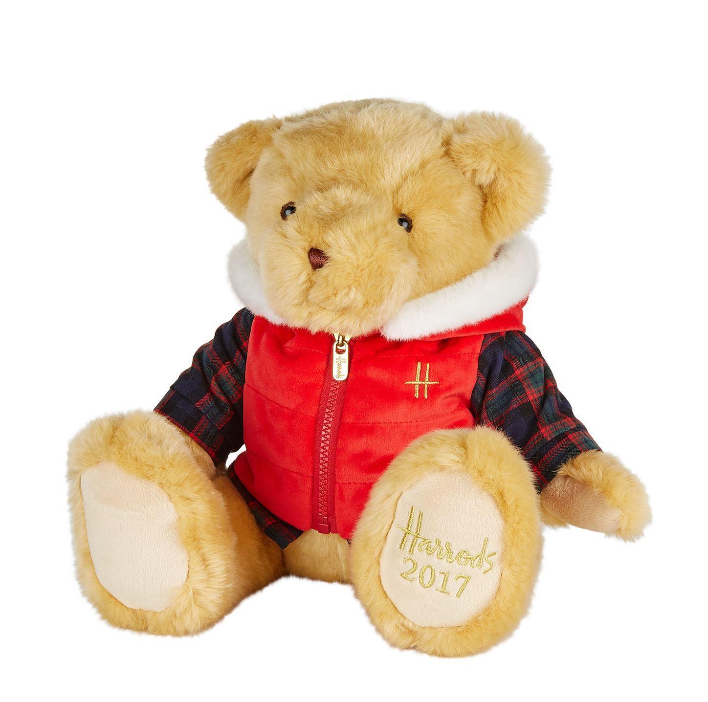 Harrods Bertie Bear 2017 Christmas 31cm 