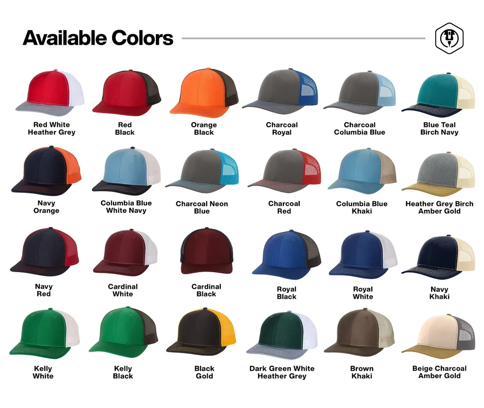 Custom Trucker Leather Patch Hat for Company brand, Richardson 112 - Image 4 of 4