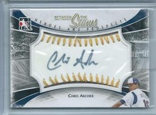 2011 ITG Heroes & Prospects Chris Archer Between the Seams GOLD AUTO RC /10