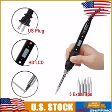 Electric Soldering Iron 80W Digital LCD Welding Tool Hand Solder Wire Tweezers