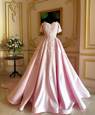 Light Pink Off the Shoulder Wedding Dresses Lace Appliques Satin Bridal Gowns | eBay Light Pink Off the Shoulder Wedding Dresses Lace Appliques Satin Bridal Gowns | eBay