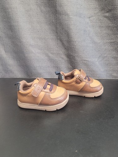 Carter's Toddler Boys Sneakers Strap Tan & Brown Size 3M