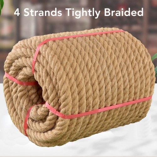 Hemp Rope Fine Workmanship Jute Twine Tear Resistant 30M Protective Multi Use - Picture 10 of 12
