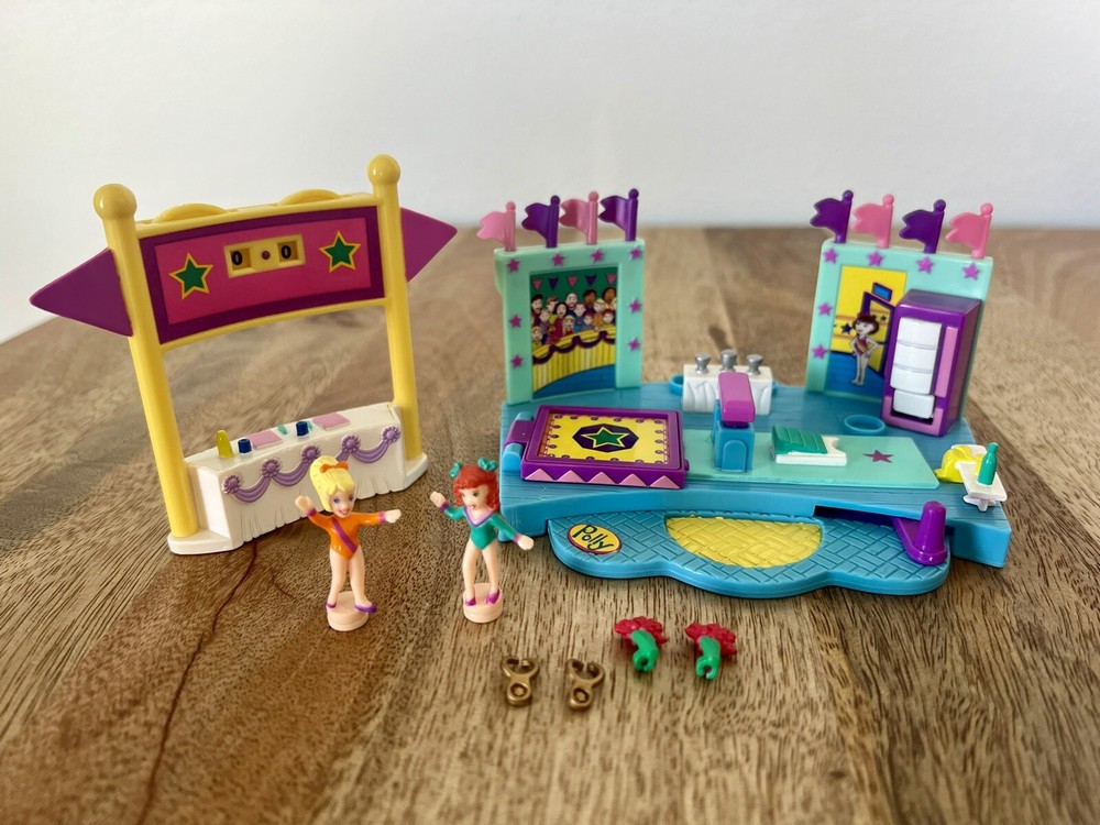Vintage Polly Pocket Gym Vault 100% complete