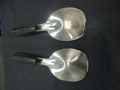 Vintage Metal W/Black Handle Ice Cream Spoon - Picture 2 of 2