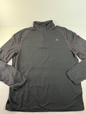 Paradox Dri-Release Merino Blend Mens XL 1/4 Zip Pullover Base Layer Black/Red