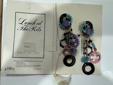 Lunch At The Ritz Earings "Gears" Original by Alexis Watts and Esme Hecht Gift