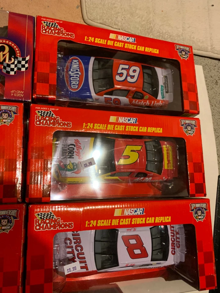 Racing Champions Lot of 7 Cars 1:24 NASCAR Multiple Editions NIB jeff gordon set - Image 3 of 4