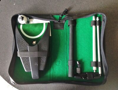 Executive Travel Putter Set Schwarze Reisetasche Mit Reißverschluss