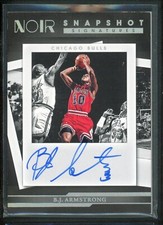 2022-23 B J ARMSTRONG 91/99 AUTO PANINI NOIR SNAPSHOT SIGNATURES AUTOGRAPHS