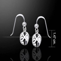Silver Coffee Earrings - Embellished Letter X - Put A Bold Flavor In Your Day Silver Coffee Earrings - Embellished Letter X - Put A Bold Flavor In Your Day