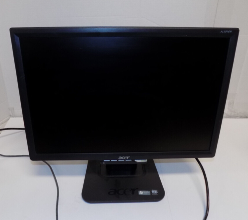 Acer AL1916W LCD 19 Inch Computer Monitor with Power and VGA Cables - Picture 3 of 5