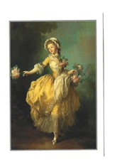 Painting The Flower Girl by Callet